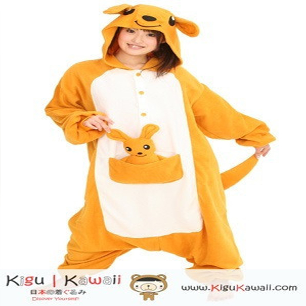 Kids Adult Kangaroo Furry Jumpsuit Onesie Costume Joey Cosplay - Foto 5