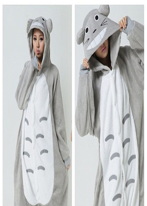 Totoro Character Unisex Adult Pajama Kigurumi Cosplay Costume Onesie ...